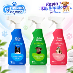 Perfume Para Cachorro Gato Cheiroso 500ml Pet Clean