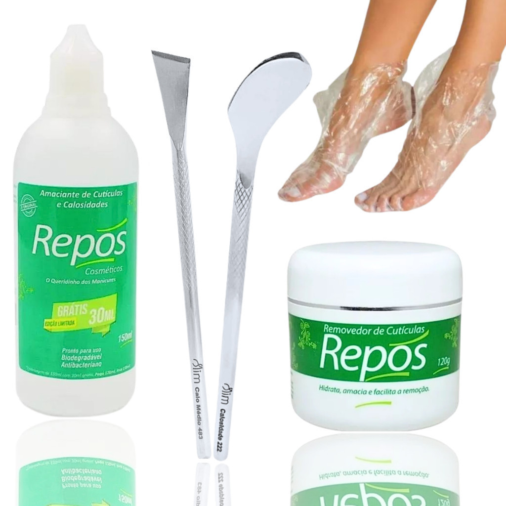 Kit Spa Dos Pés Amaciante  Removedor Bisturi 222 + 483 Calos Repos calosidade podologia cuticula