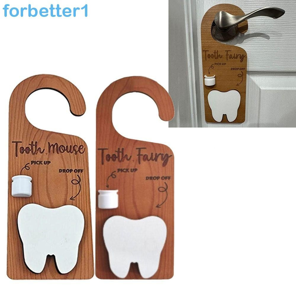 FORBETTER, mordedor de dente para pendurar na porta, caixa organizadora para decoração do quarto do bebê, mouse FFMA