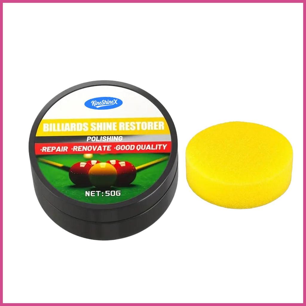 Limpador De Bola De Bilhar 50g Manutenção Brilho Cera E Restaurador Polonês Para Remover Poeira Sujeira mubow1br
