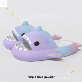 Chinelos de Tubarão para Casais Adultos/Verão/Amantes em EVA com Design Fofo para Casa TIDZ