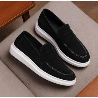 Mocassim Sapato Oxford Masculino Slip On Drive Solado Alto Moderno 2026