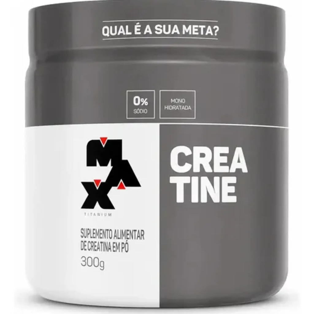 Creatina Max Titanium em pó Sem sabor x 300g