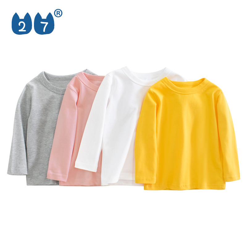 2025 Primavera Outono Estilo Infantil Estilo Ocidental Camiseta de Manga Comprida Versão Coreana Roupas Infantis Meninos