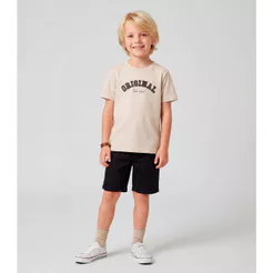 Conjunto Masculino Camiseta com Bermuda Trick Nick Bege
