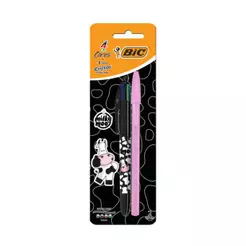 Caneta esferográfica 4 cores e 1 caneta Cristal pastel Milky Moo Bic