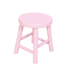 Banqueta Baixa 30cm Dalas Rosa/Bebê Rosa Bebê