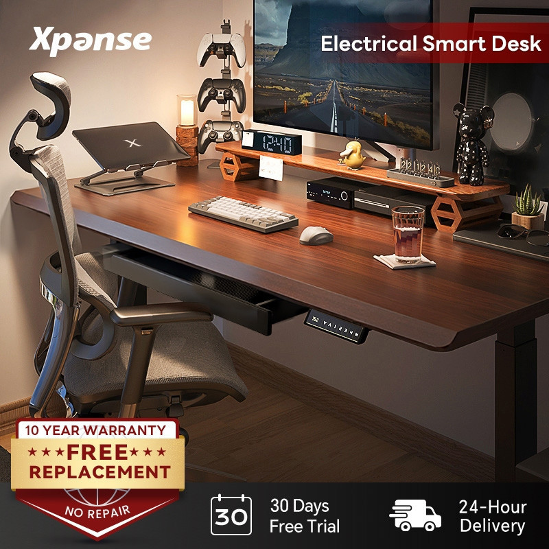 Mesa de Estudo Elétrica Xpanse, Mesa de Escritório, Mesa de Computador para Jogos, Mesa de Estudo, Mesa de Jogos, Mesa