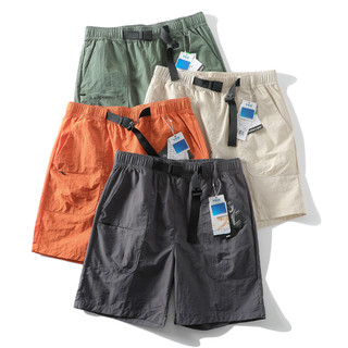 Vento funcional ao ar livre!Respirável de secagem rápida repelente de água Multi-bolso verão cinto masculino Shorts casu