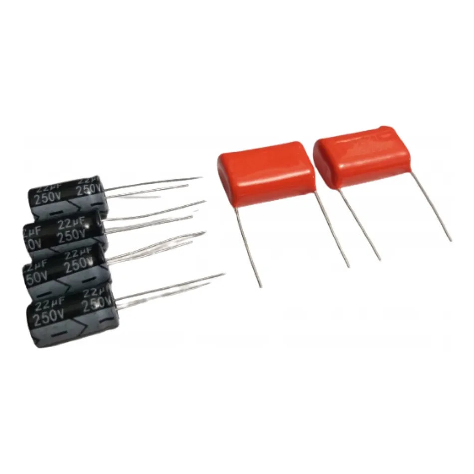 2x Kit Capacitores Áudio Driver Corneta Tweeter 22uF e 2.2uF