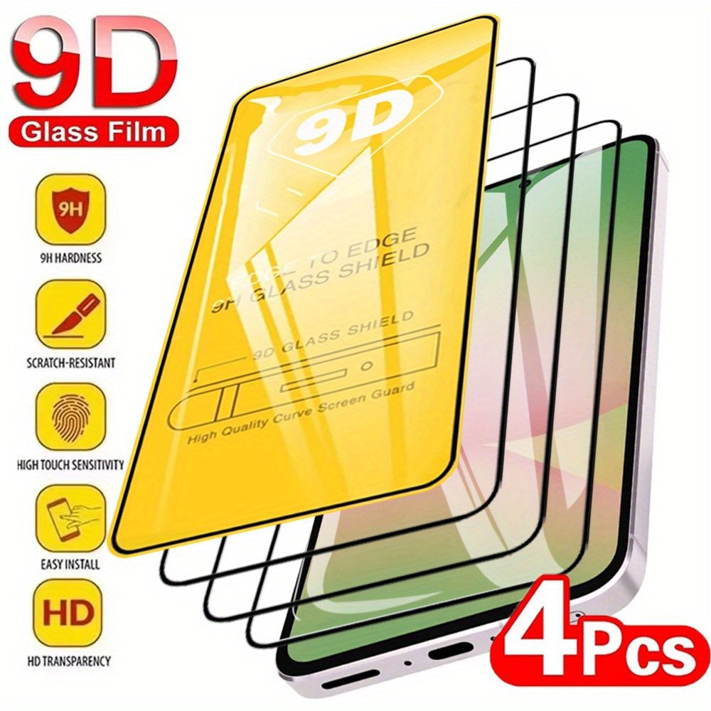 4 Pçs Protetor De Tela Para Samsung A56 A36 A26 A16 A06 A05 A04 Vidro Temperado A55 A35 A25 A15 A54 A24 A34 A14