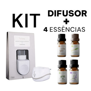 Difusor Aromatizador Elétrico Standard Bivolt Via Aroma + 4 Essência 15 ml em Oferta na Shopee
