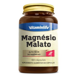 Magnésio Malato - 60 Cápsulas - VitaminLife em Oferta na Shopee