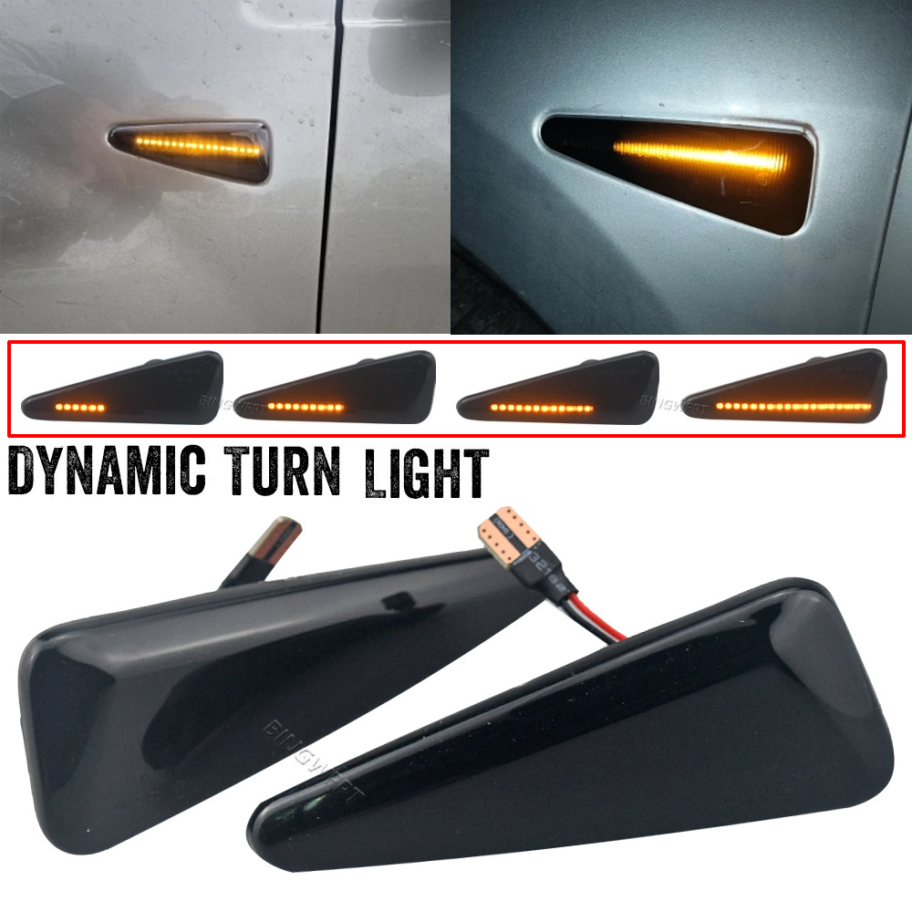 2 Pçs Dinâmico LED Marcador Lateral Luz Sinal De Volta Lâmpada Pisca Para Dacia Logan Sandero I Renault Símbolo MK2 Thal em Oferta na Shopee