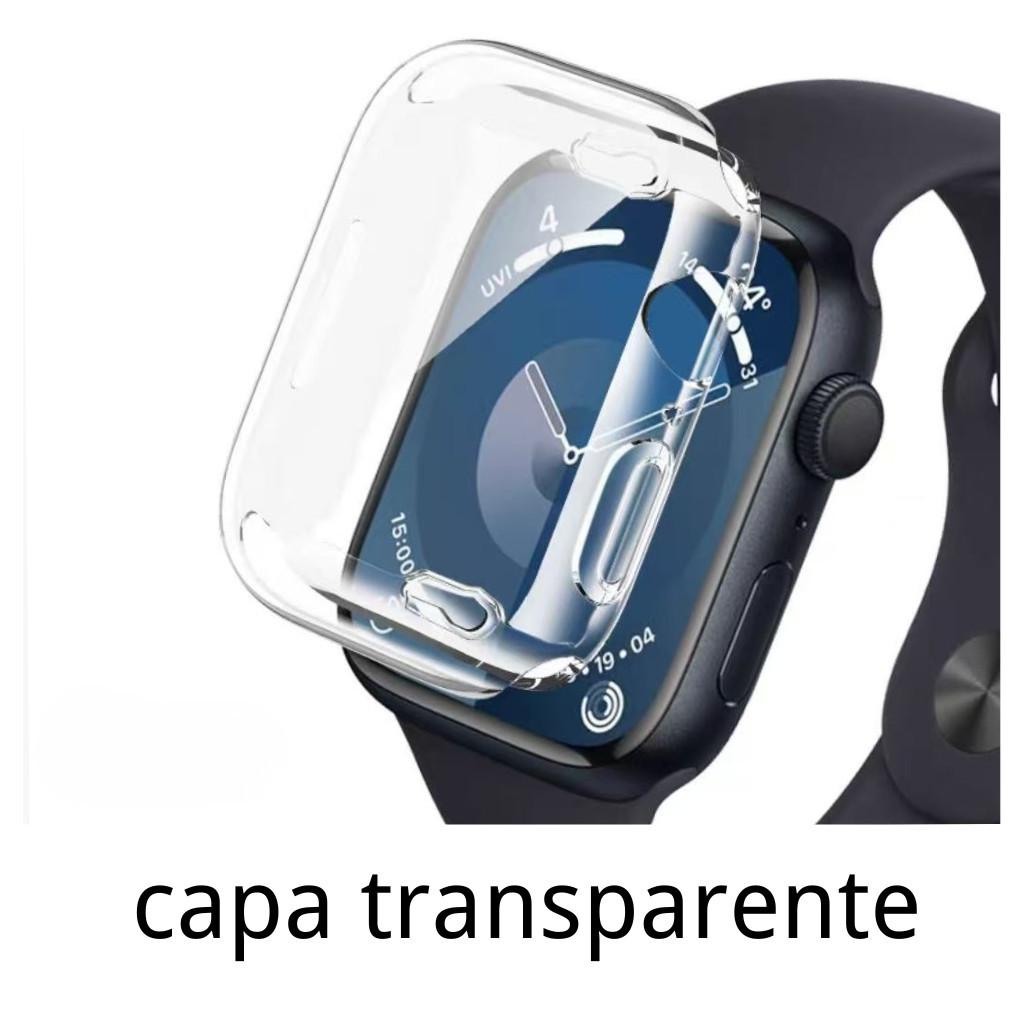 360° fechado Capa  Silicone Capa Para Apple Watch 40mm 38mm 41mm 42mm 45mm 49mm Ultra Smartwatch  iWatch Protetora Case