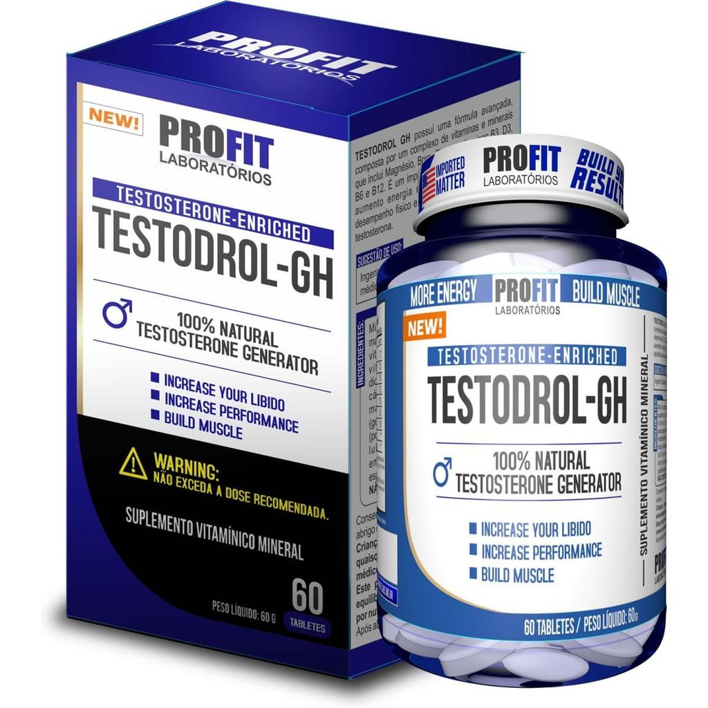Testodrol - 60 Tabletes - ProFit em Oferta na Shopee