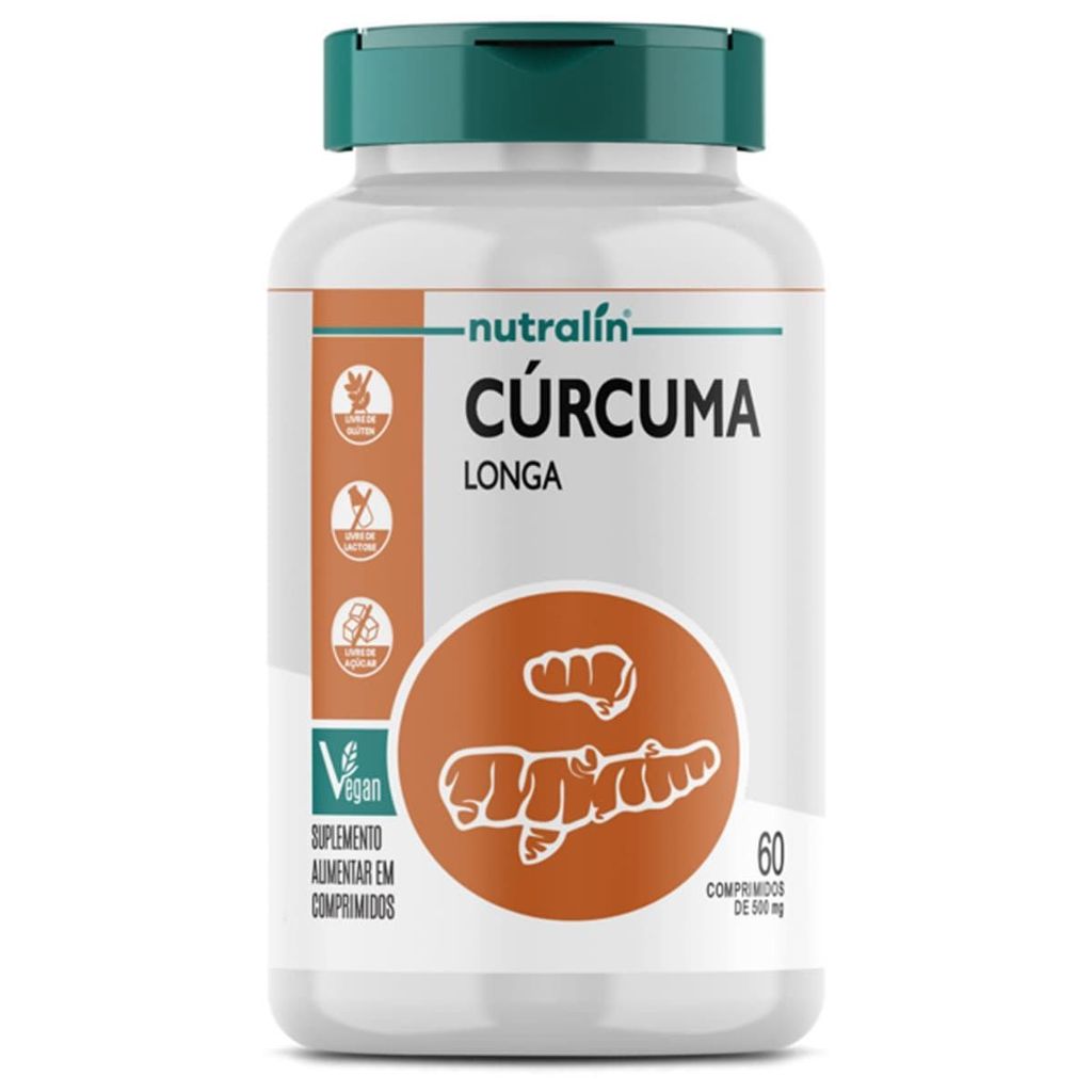 Curcuma Longa - 60 Comprimidos - Nutralín em Oferta na Shopee