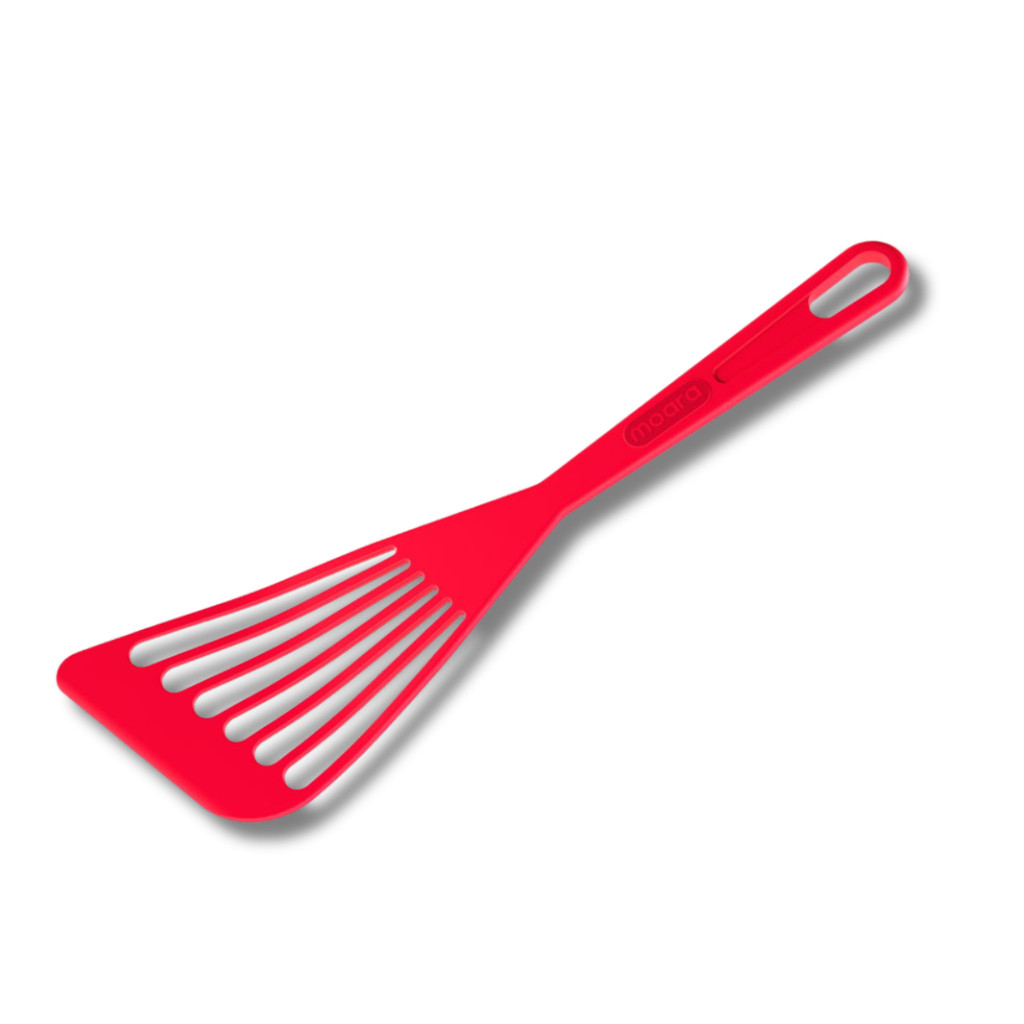 Espátula Bifeteira Vazada Smart Pink Utensílio de Cozinha m Nylon