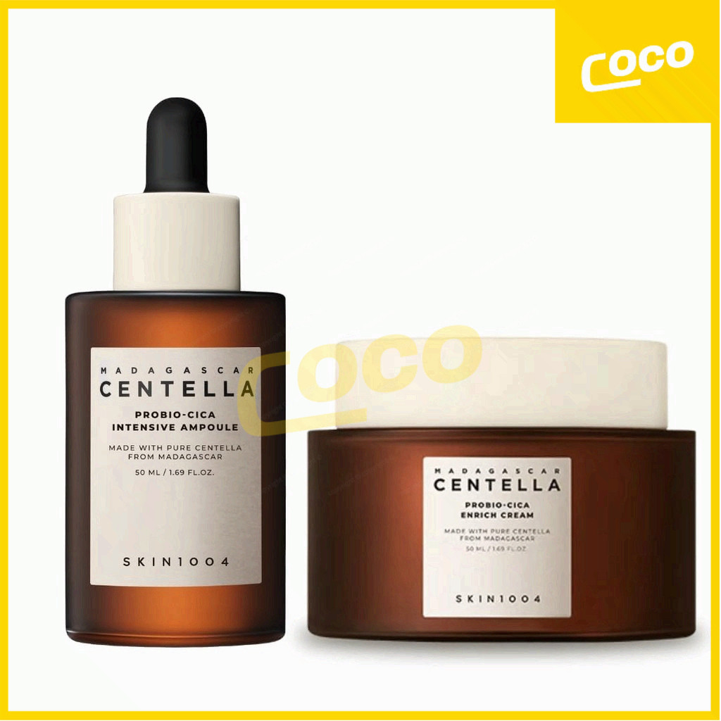 SKIN1004 madagascar centella probio-cica Ampola Intensiva 100ml Creme Enriquecido 50ml em Oferta na Shopee