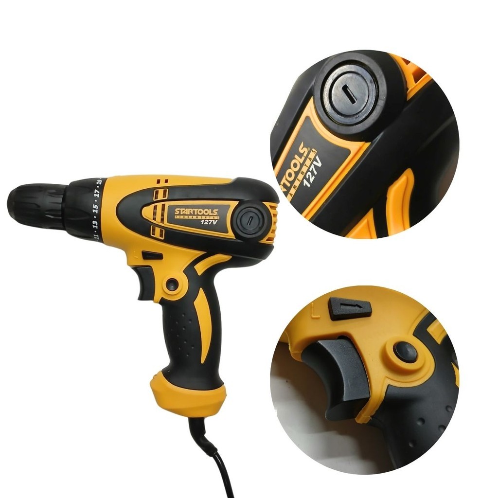 Ferramenta Parafusadeira Bivolt Bateria 350w 127v Bivolt Startools