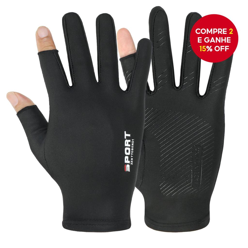 Luvas De Motocicleta Antiderrapantes Geladas : Universais De Proteção Solar Para Andar E Pescar , Design Unissex