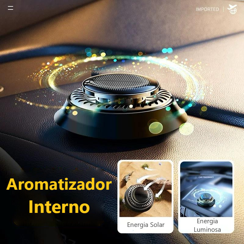 Cheirinho Para Carro Aromatizador Solar Automático Difusor Perfume Veicular Silencioso · foto 2