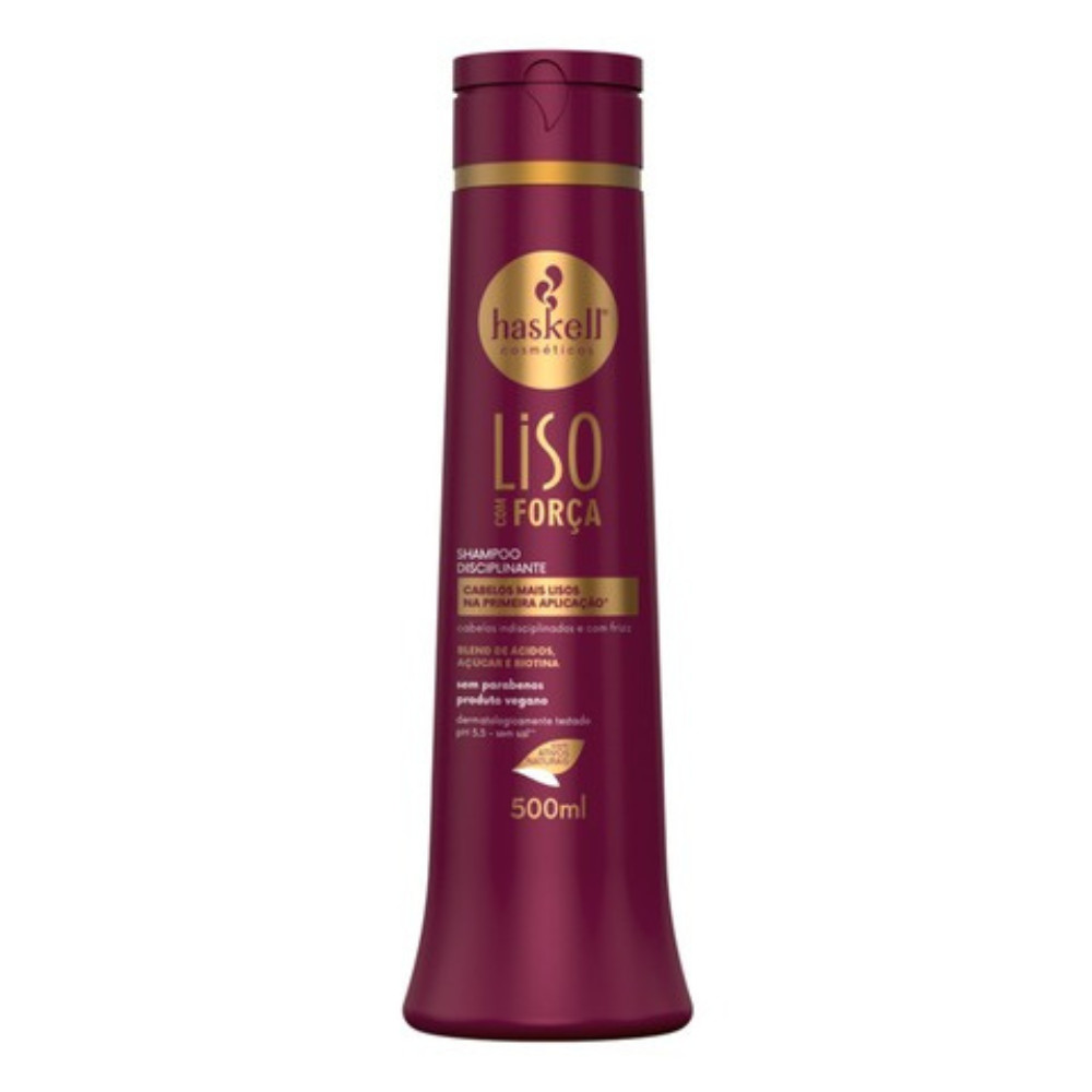 Shampoo Liso Com Força - Haskell Cosméticos - 500ML