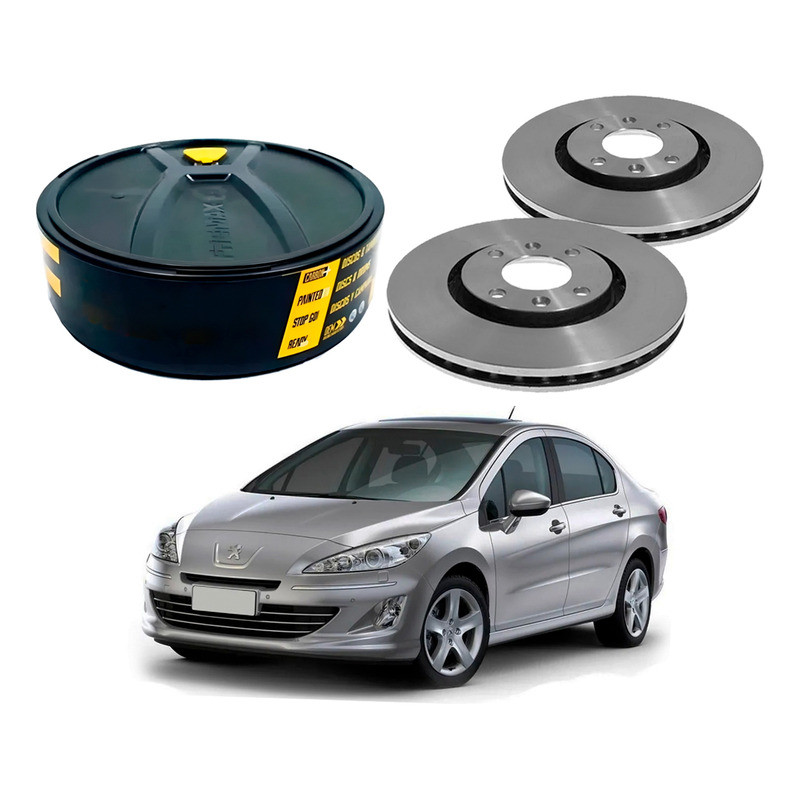 Disco Freio Dianteiro 283mm Peugeot 408 2.0 2012 A 2016 em Oferta na Shopee