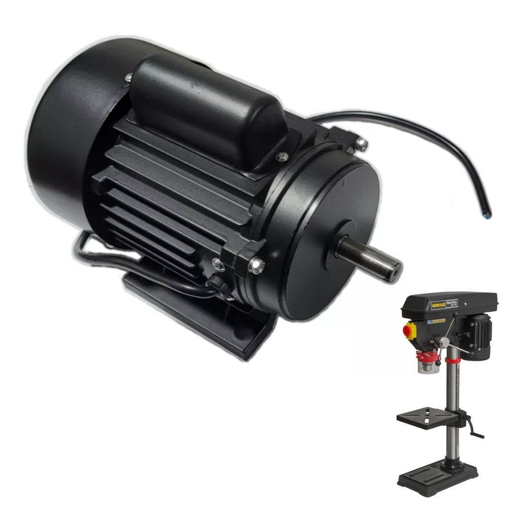 Motor Furadeira Bancada 220V Schulz FB16 / FSB16 Pratika Versão 2 e 3 - 1/2 cv 4P