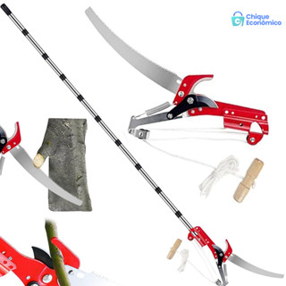 Serrote Podador Profissional 2em1 Sistema de Alavanca Mecanica Engrenagem e Lamina de Aco Puro para Poda e Serra em Oferta na Shopee