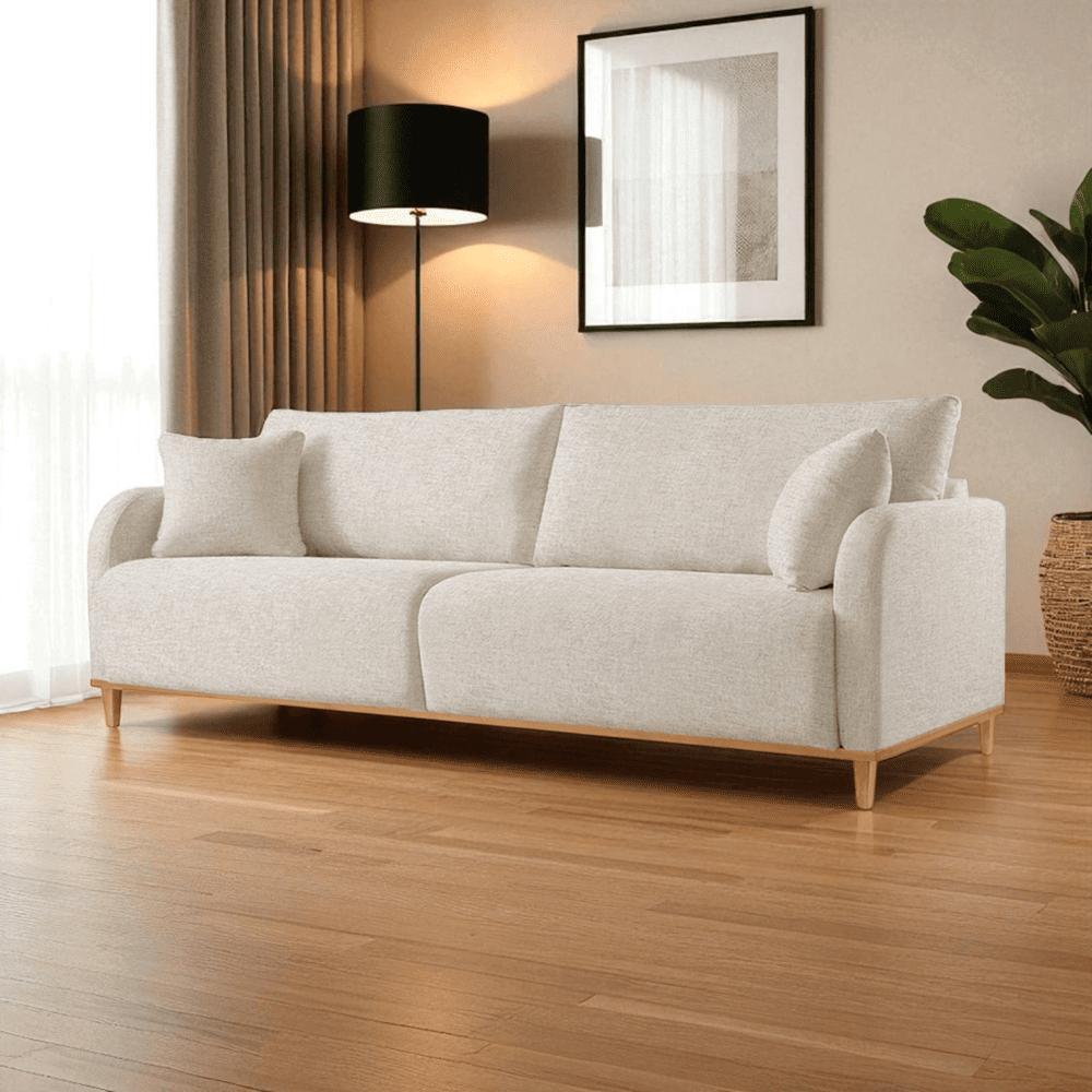 Sofá Camila 1,80m Luxo 2/3 Lugares Madeira Maciça Castellar Móbile em Oferta na Shopee