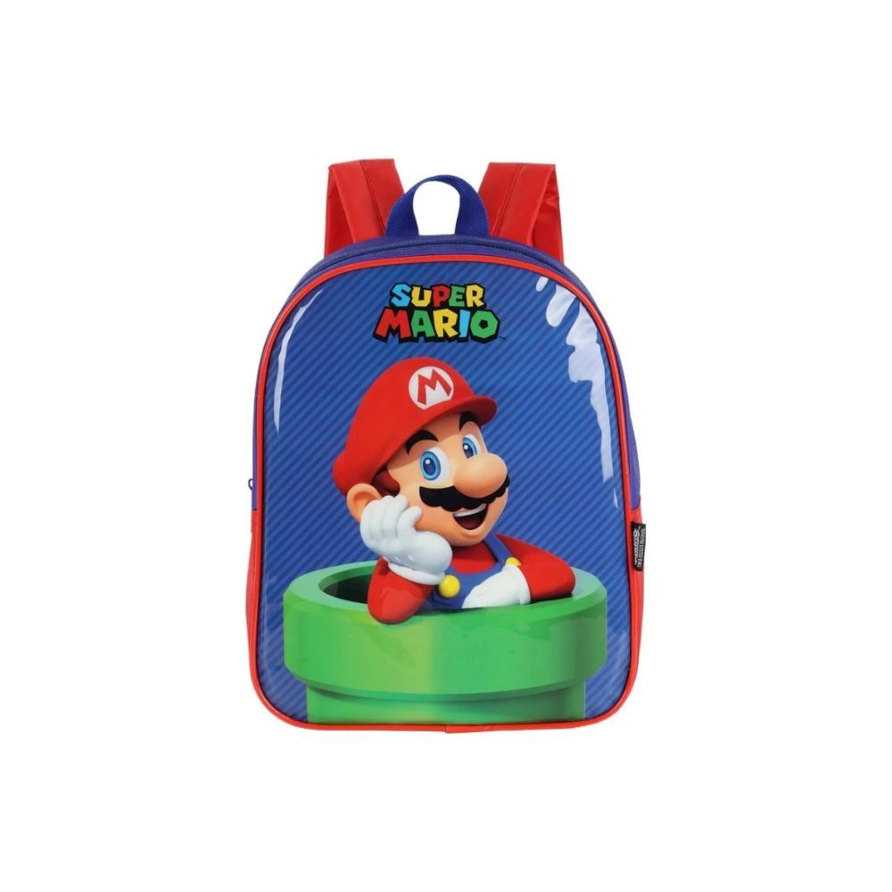 Mini Mochila de costas Escolar Infantil Super Mario Original em Oferta na Shopee