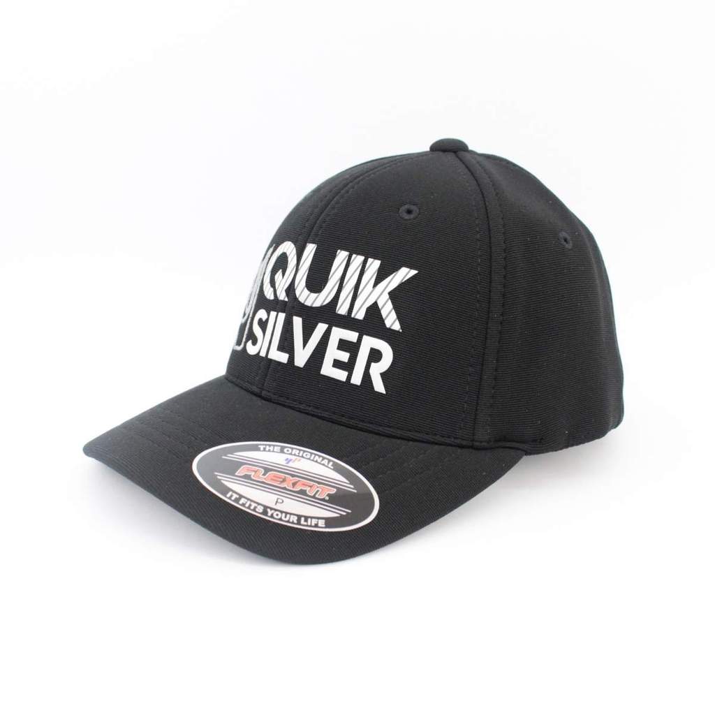 Boné Quiksilver Flexfit Silver Transfer Emb Black Juvenil P