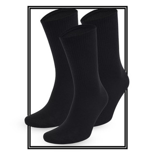 Kit 12 Pares Meias Cano Longo Algodão Masculino Feminina