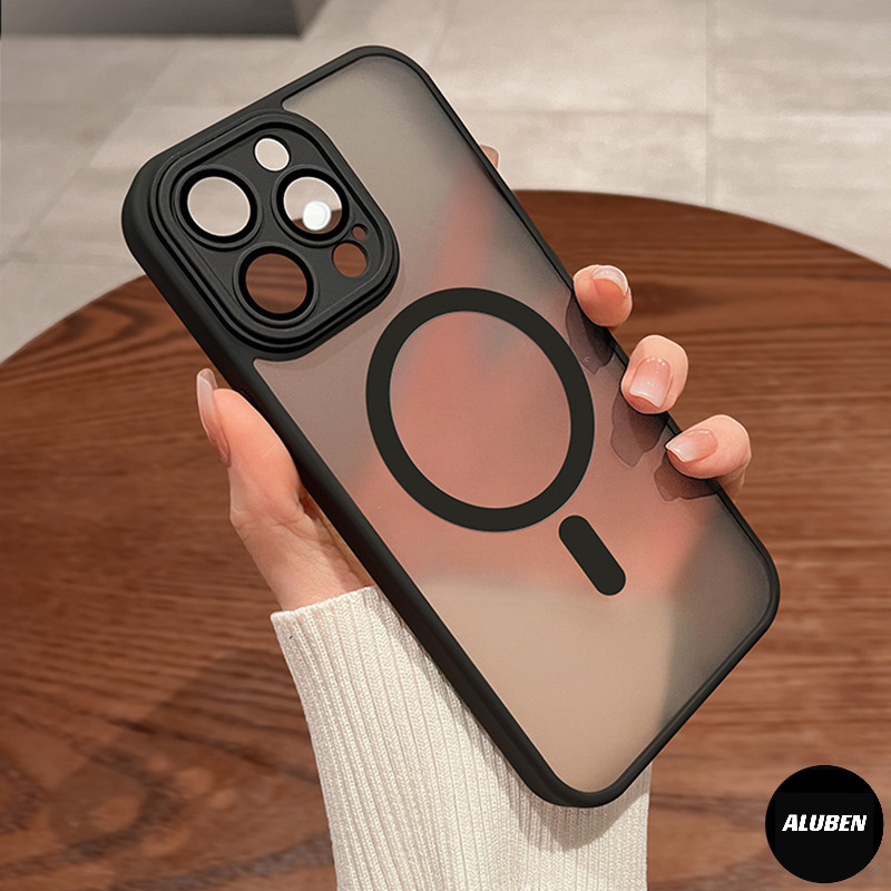 Imagem Capa De Carga Choque Magsafe de Case Capinha fosca (1)De Celular Para smartphone 17 11 12 13 14 15 Pro Max 16 PROMAX