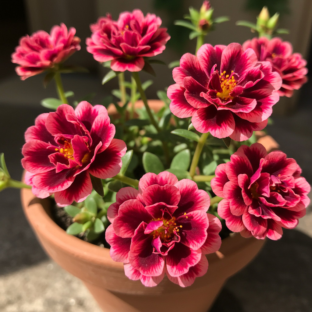 Rara pacote Sementes flor onze horas vermelha com preta triplas