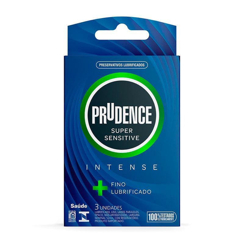 Preservativo Prudence Super Sensitive Intense 3 Unidades em Oferta na Shopee