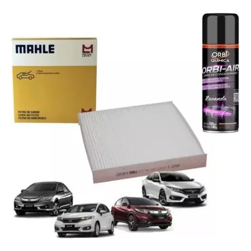 Filtro Ar Condicionado Fit E City La607 + Higienizador em Oferta na Shopee