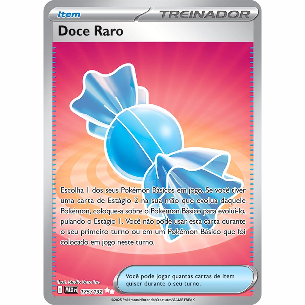 Carta Pokémon - Doce Raro 175/132 - Megaevolução - Copag