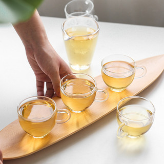 Fabricante lidar com copo de chá de vidro pequeno copo de água flor xícara de chá transparente resistente ao calor criat