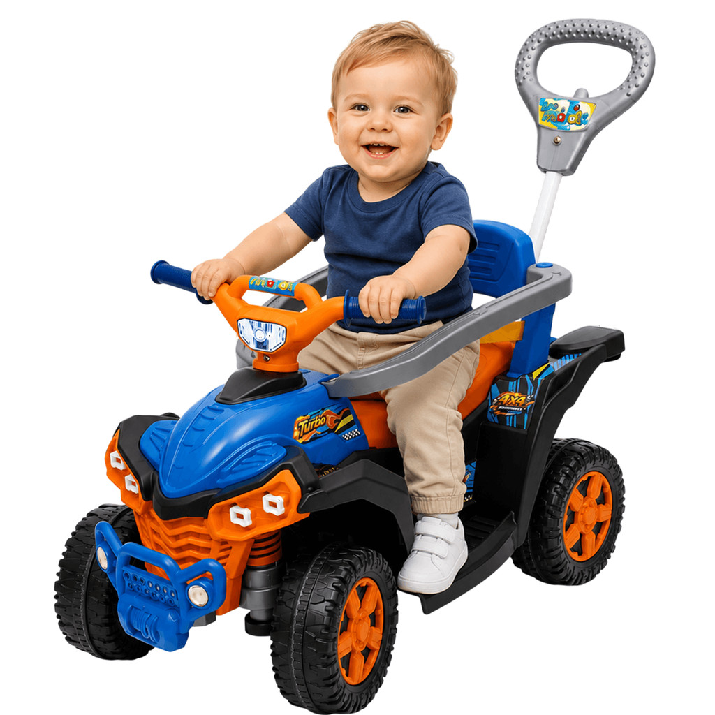 Quadriciclo Infantil de Empurrar e Passeio Maral Baby Quad Laranja