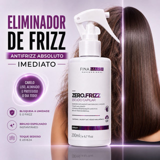 SPRAY ESCUDO CAPILAR ELIMINADOR DE FRIZZ | PROTETOR TÉRMICO MULTIFUNCIONAL | FINA MARIA