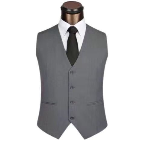 Homens terno colete versão coreana fino-ajuste terno colete primavera outono fino Casual estilo britânico casamento pequ