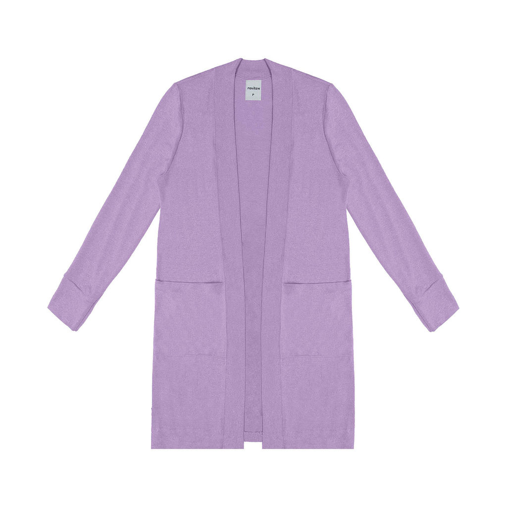 Cardigan Tricot Feminino Rovitex Roxo