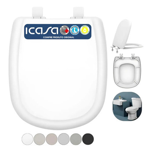 Assento Sanitário Vaso Icasa Sabatini Privada Original Branco