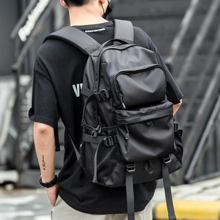 Bagpack Homem Grande Capacidade Homens Mochila Laptop Oxford Preto