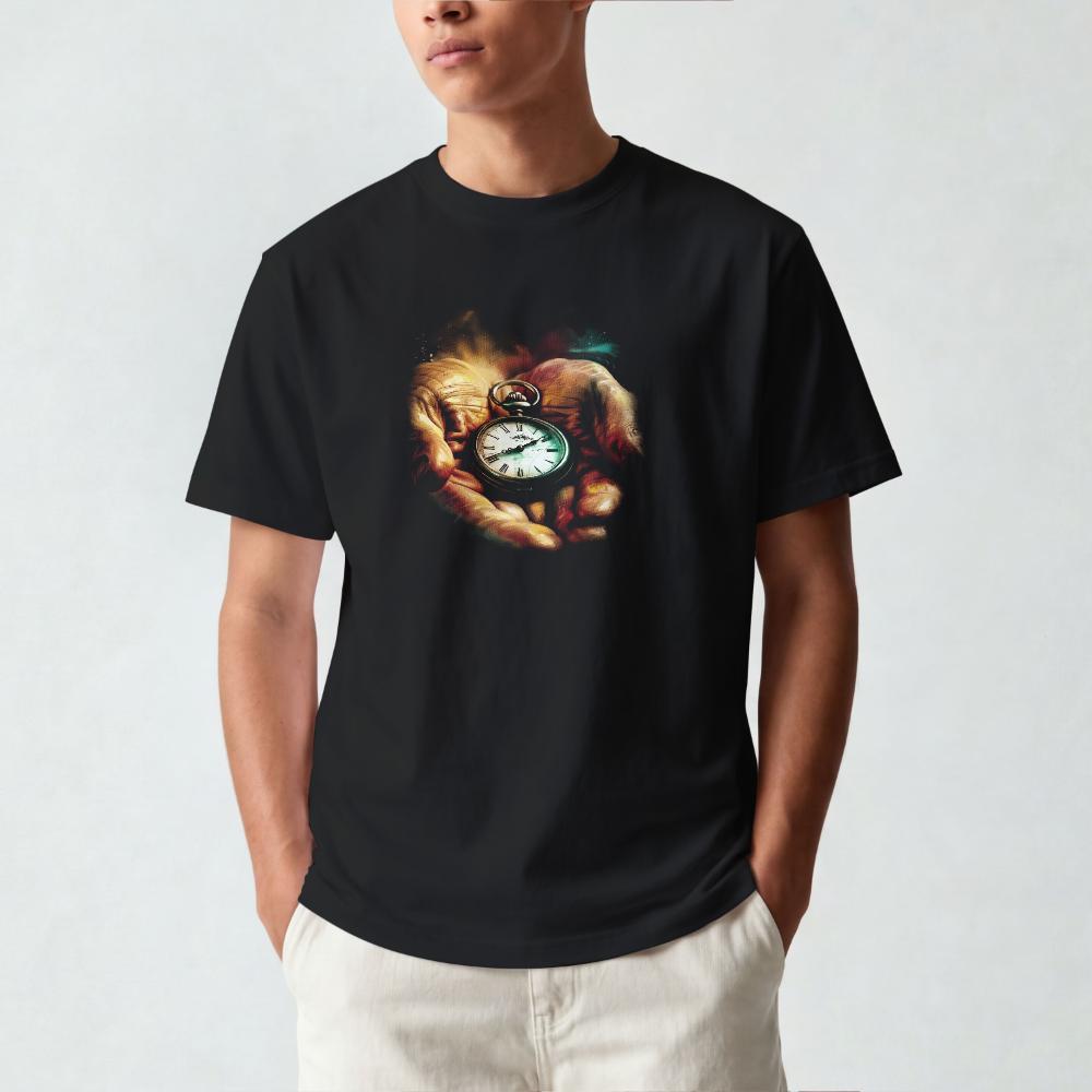 Camiseta Preta Estampa Streetwear em Halftone 100% Algodão Premium Conforto e Qualidade para Ocasiões Variadas