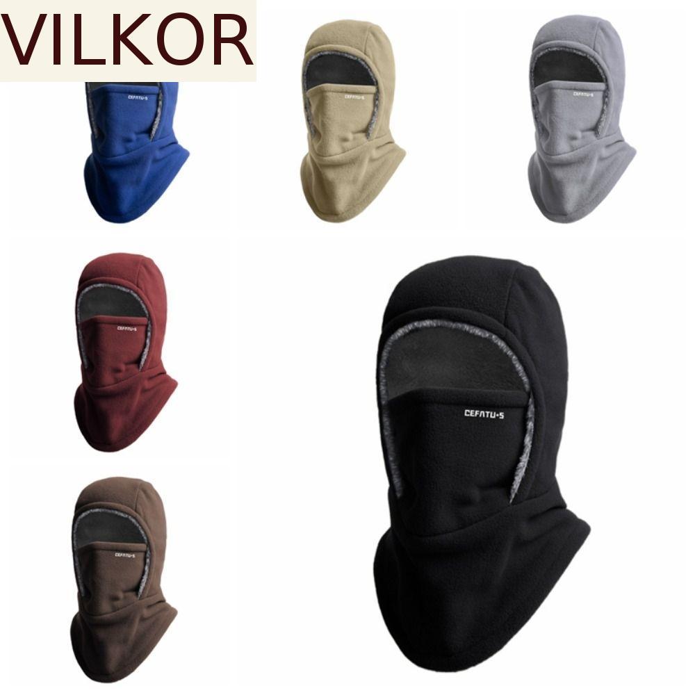 VILKOR Capuz E Chapéu Quente , Boné De Ciclismo Balaclava Térmica À Prova De Frio Grosso De Lã Para Esqui Vento