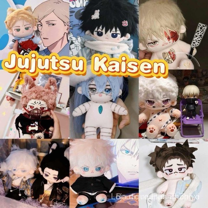 Boneco de Pelúcia Anime Jujutsu Kaisen de 20 Cm, GOJO SATORU, Inumaki Toge, Ryomen Sukuna, Itadori Yuji, Macio OPKP