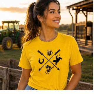 Camiseta Country Masculina Unissex Rodeio Cowboy Sertanejo Premium Feminina